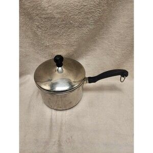 Vintage Farberware 2 Quart Pan Stainless Steel Aluminum Classic With Lid